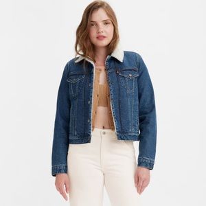 Levi’s Original Sherpa Trucker jacket in Worn In Indigo - Medium wash NWT
